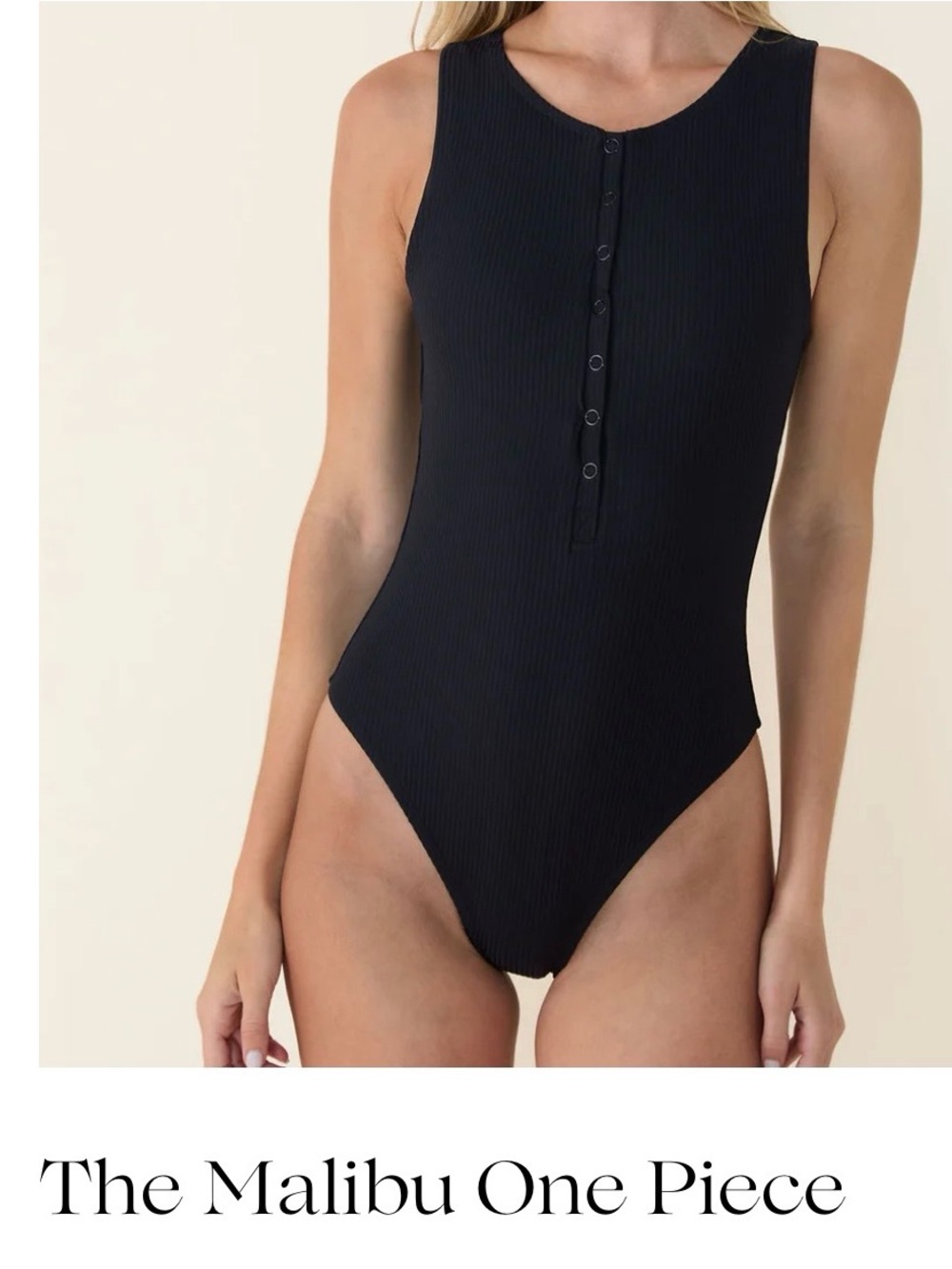 Andie The Malibu One Piece Swimsuit 
Ribbed - Black - Long Torso 
2X